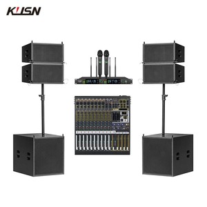 Sistema de Sonido Lineal XZ110-COMBO, Conjunto de Altavoces Activos Profesionales, Mezclador de Audio para Exteriores PA, Altavoces Lineales XZ110-COMBO - Product Image 1