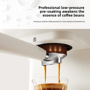Machine à café expresso semi-automatique à pression, type pompe, pour la maison et le bureau, avec vapeur concentrée et mousseur à lait, exclusivité transfrontalière 3-5 - Product Image 2