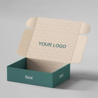 Boîtes postales d'expédition en carton ondulé rose clair avec logo personnalisé pour petites entreprises emballage de sous-vêtements