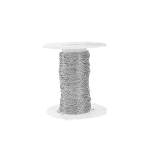 Cadena Fina de Acero Inoxidable con Eslabones Ovalados Cruzados de 0.25mm para Abalorios y Manualidades |   Collar chapado en oro PVD con cordón fino - Product Image 6