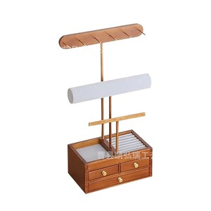 Nuevo expositor de joyería multifuncional de madera para escritorio, para collares, pulseras, pendientes, relojes y otros adornos. - Product Image 5
