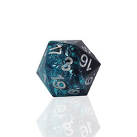 Haute qualité mdn dés personnalisé bleu noir Double couleur RPG dés mdn résine 7 pièces pour les jeux de rôle