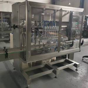 100-1000 मिली पूर्ण लाइन पेस्ट 12 नोजल स्वचालित रैखिक गुरुत्वाकर्षण ओवरफ्लो फिलिंग मशीन - Product Image 6