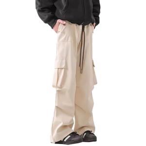 กางเกงขายส่งคุณภาพสูงสไตล์วินเทจทรงหลวมสำหรับผู้ชาย กางเกงสตรีทแวร์ผู้ชาย กางเกงคาร์โก้ผู้ชายหลายกระเป๋า - Product Image 6