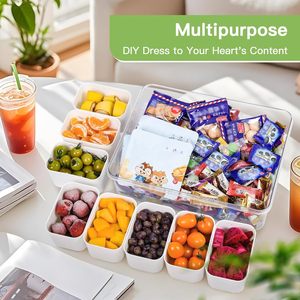 Bandeja Refrigerada para Servir, Contenedor Snackle Box con Asa, Bandeja para Frutas, Servidor de Condimentos Refrigerado con Tapa - Product Image 4