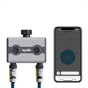 Plastic Smart Home Garden Water <b>Timer</b> with Automatic Irrigation Eco-Friendly Design 2 Zones <b>Outdoor</b> Use Remote Control - Product Image 1