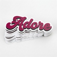 Autocollants découpés sur mesure en vinyle PVC résistant aux intempéries, autocollants adhésifs avec logo de marque pour ordinateur portable, utilisation pour l'emballage