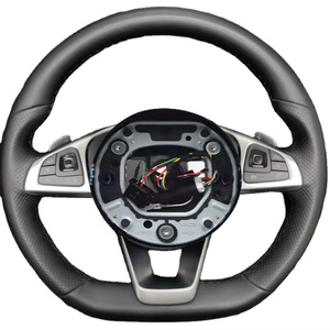 Volant de course sportif de haute qualité avec revêtement en cuir pour <span class=keywords><strong>Mercedes</strong></span> C E S CLA GLA <span class=keywords><strong>GLC</strong></span> GLE GLS W205 W213 W222 W177 <span class=keywords><strong>AMG</strong></span> W205 - Product Image 6