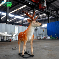 Gecai model rusa sika, hewan animatronik realistis ukuran hidup