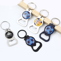 Porte-clés décapsuleur en alliage de zinc, vierge pour sublimation par transfert thermique, pour cadeaux promotionnels