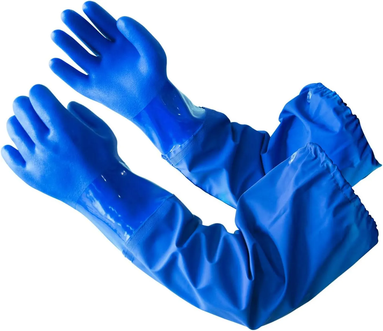 HBC высоководонепроницаемые ПВХ химически стойкие защитные перчатки сверхпрочные длинные резиновые защитные перчатки