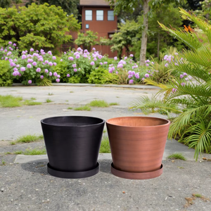 工場価格 プラスチック製植木鉢 様々な色 屋外 家庭菜園用 プラスチックプランター - Product Image 2