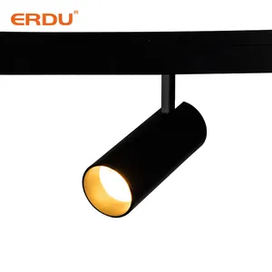 Erdu luz de led para trilho, acessório com zoom, ímã linear cri90, sistema de luz trilho dc48v, sem trilho