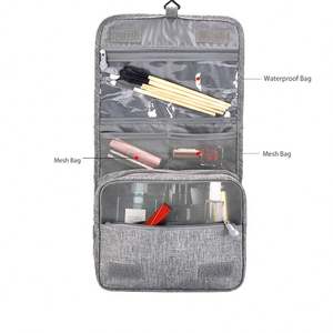 Traveling Kits Wash Dry and Wet Separation <b>Toiletry</b> Organizer <b>Travel</b> <b>Toiletry</b> <b>Bag</b> Portable Folding Hanging Makeup <b>Travel</b> <b>Bag</b> - Product Image 2
