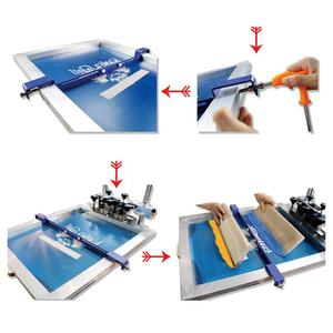 सरल सस्ते मैनुअल डबल कलर टूल्स मेटल सिल्क स्क्रीन प्रिंटिंग सहायक उपकरण स्टैंसिल आइसोलेटर - Product Image 3