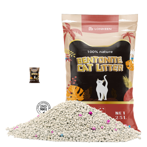 Litière pour chats sphérique colorée, très absorbante, sans parfum, sans poussière, agglomération rapide, contrô<span class=keywords><strong>le</strong></span> des odeurs supplémentaire, <span class=keywords><strong>prix</strong></span> de gros usine Chine - Product Image 1