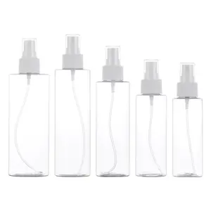120 ml reine Tauflasche transparente flachschulter-PET-Flasche auf Lager