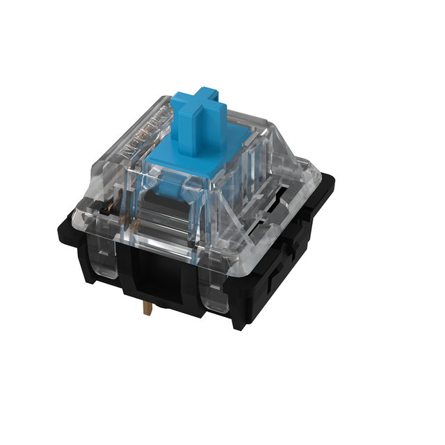 GATERON KS-8 Blue Click Mechanical Keyboard Switches with Stable Shaft for Hot Swappable DIY Custom Gaming Keyboards