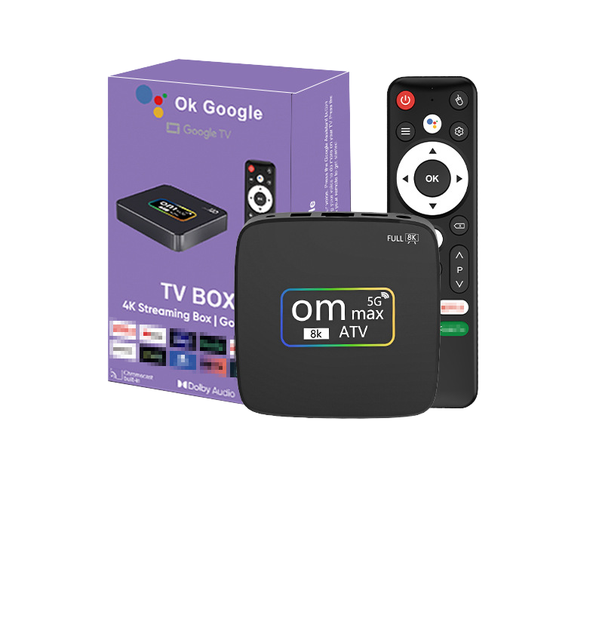 2026 OM MAX 5G Android TV Box Smart TV Box OTT TV Box Streaming Media Player 1GB 8GB Android 9.0 OEM ODM Factory Wholesale