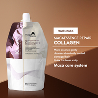 Cheveux bouclés décolorés abîmés de marque privée traitement capillaire à la kératine lissage longue durée vente en gros en usine