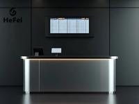 Comptoir de bar modulaire en métal |   Zone de réception en acier inoxydable |   Conception personnalisée