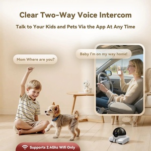 Bidirectional Dialogue Motion Detection Dog Cat Baby Elderly Surveillance <b>Security</b> CCTV <b>Wireless</b> PTZ 360 Robot Baby Pet <b>Camera</b> - Product Image 3