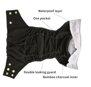 Happyflute Couches lavables réutilisables pour nouveau-nés en <span class=keywords><strong>bambou</strong></span> et charbon de bois, douces, en PUL et <span class=keywords><strong>microfibre</strong></span>, avec motifs imprimés - Product Image 3