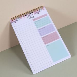 Agenda/Diario Personalizada con Espiral Dorada, Tapa de Tela, Papel B5, Sin Fecha, Planificador Diario, Semanal y Mensual, Cuadernos de Regalo, Producto Impreso - Product Image 1