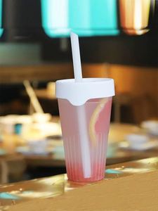 Bouteilles en plastique alimentaire résistantes aux hautes températures en polypropylène, pour boissons, jus, et gobelets écologiques pour thé au lait - Product Image 3