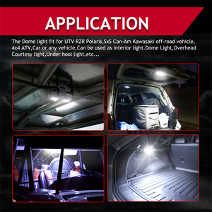 Accesorios de <span class=keywords><strong>luz</strong></span> de <span class=keywords><strong>coche</strong></span> 3 vatios blanco Roll Bar Mount Motorhome <span class=keywords><strong>coche</strong></span> techo UTV Dome Light 12V - Product Image 4