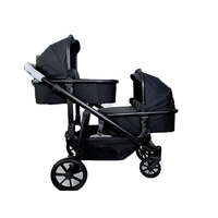 Ensemble de siège auto et poussette pour bébé de qualité supérieure Poussette double pour bébé de 0 à 3 ans
