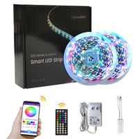 Bandes LED en plastique flexibles réglables, télécommande, étanches IP67, pour contrôle par application, synchronisation musicale, guirlandes lumineuses 12V, vente en gros