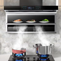 Hotte de cuisine pour appareils ménagers hotte aspirante double face murale à induction hotte aspirante hotte aspirante intelligente