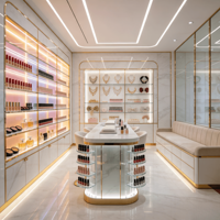 Présentoir de Maquillage Personnalisé pour Magasin de Cosmétiques – Design Moderne et Personnalisé pour Boutique de Beauté – Étagère à Cosmétiques sur Mesure