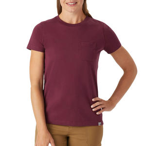 T-shirt à col rond écologique pour femme Matériaux durables Sensation douce au toucher pour les acheteurs soucieux de l'environnement Confort d'été - Product Image 4