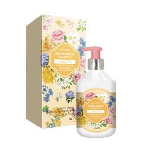 Champú de Flores de Siete Colores 500ml Limpieza Suave Repara el Cabello Dañado Aroma Floral - Product Image 4