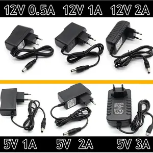 100-240V AC to DC Power Adapter Supply Charger adapter 5V 12V 1A 2A 3A 0.5A EU Plug 5.5mm x 2.5mm Plug Micro USB
