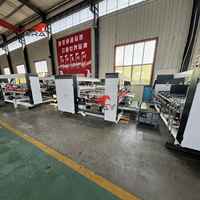 Nouvelle machine plieuse-colleuse semi-automatique pour cartons en deux parties, pour les boîtes de réfrigérateurs, de machines à laver et de grands appareils électroménagers