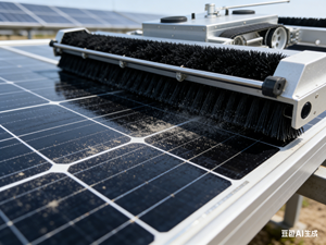 Robot autonome de nettoyage de panneaux solaires sur chenilles, recharge sans fil, étanche IP65, nettoyeur de modules photovoltaïques pour fermes solaires en montagne et dans le désert - Product Image 6