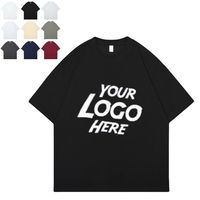 Fabricants de vêtements personnalisés été nouveautés col rond manches courtes 260 grammes 50% coton 50% polyester t-shirt pour hommes