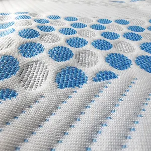 Professionele Matras Fabriek Groothandel 100% Polyester Dubbelzijdig Jacquard Stof Soft Knit Matras Stof