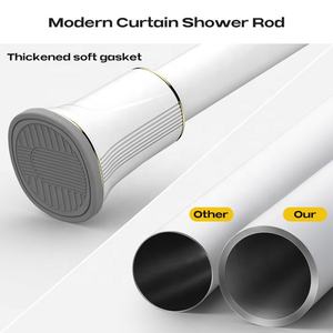 <span class=keywords><strong>Tringle</strong></span> à rideau de <span class=keywords><strong>douche</strong></span> en métal antirouille de couleur personnalisée <span class=keywords><strong>sans</strong></span> perçage - Product Image 6