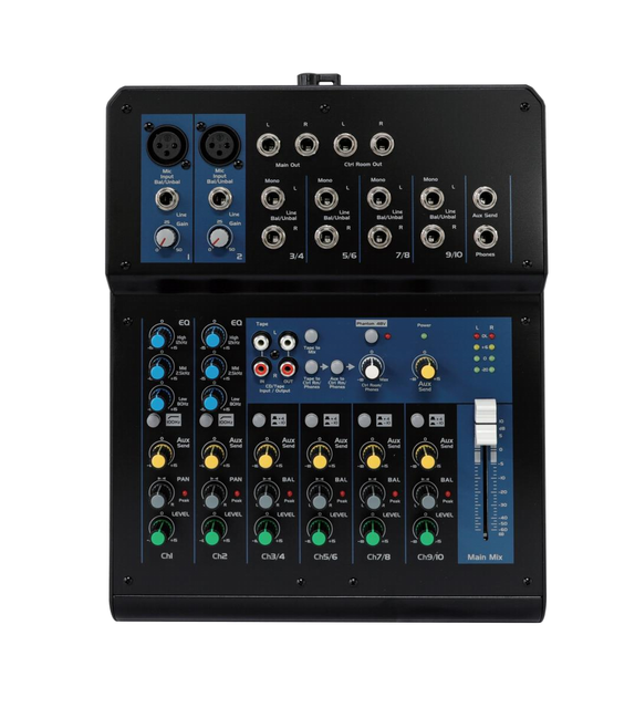 MXi 16-Channel Professional High-performance Compact Metal Digital Signal Processors Audio Mixing Console LED Display Built-in