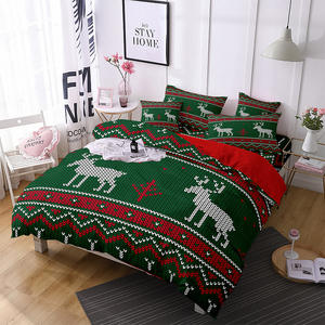 AOYATEX-Juego de edredón con estampado digital 3D, juego de sábanas navideñas de poliéster - Product Image 1