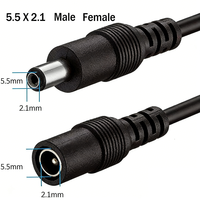 Connecteur d'alimentation Jack 5.5x2.1mm DC 12V, câble d'alimentation, 1 femelle, 8 mâles, adaptateur répartiteur, accessoires pour bande lumineuse LED