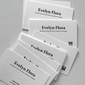 Tùy Chỉnh Đã Ghé Thăm Thẻ Giấy Sang Trọng Trắng Nổi Vip Id Thẻ Kinh Doanh In Ấn Kinh Doanh Thẻ Với Logo - Product Image 4