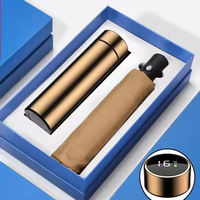 Entreprise cuir luxe A5 journal entreprises personnalisé carnet de notes coffret cadeau parapluie et stylo coffret cadeau