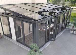 NUOXIN Véranda autoportante 4 saisons en aluminium à double vitrage pour villas ; pour véranda, véranda en verre, maison en verre - Product Image 6