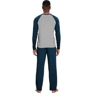 Ensemble de pyjamas pour homme personnalisé en viscose de bambou, vêtements de nuit à manches longues, 2 pièces, vêtements de détente avec pantalon, tailles S à XXL - Product Image 4