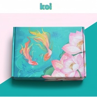 Boîtes d'expédition en carton ondulé colorées personnalisées avec gaufrage, en papier durable, pour l'emballage de vêtements et d'électronique grand public
